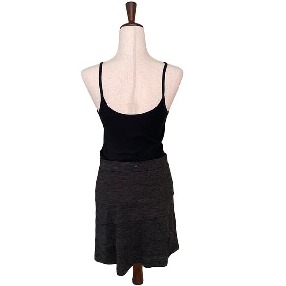 Prana Leah Tiered Skirt Wool Blend Lined Women’s size S Charcoal Gray - Picture 6 of 13